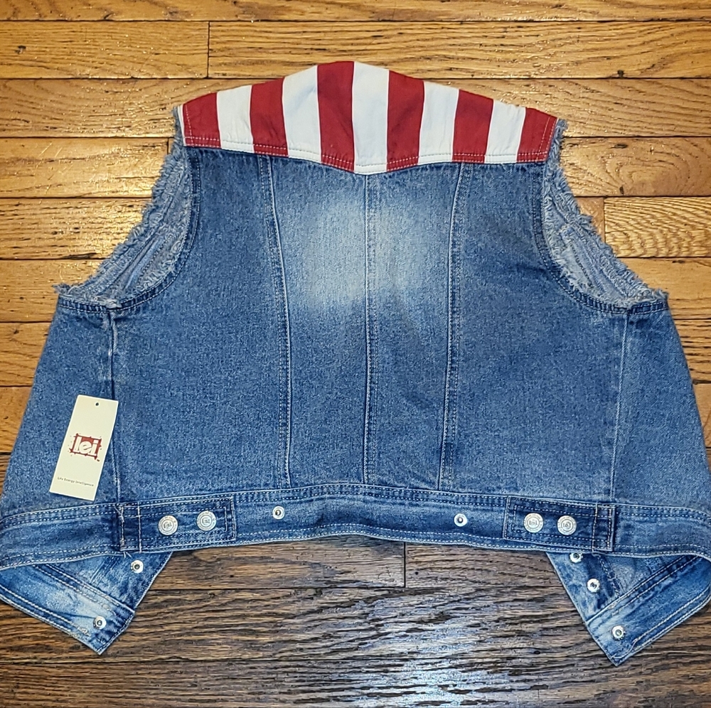 Flag Jean Vest - Picture 4 of 4